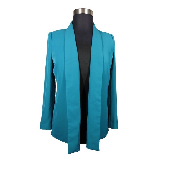 Calvin Klein Women's Teal Open Front Blazer Size Petite Large - Picture 8 of 11